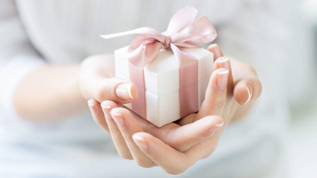 Gift demonstrating the free gift of salvation