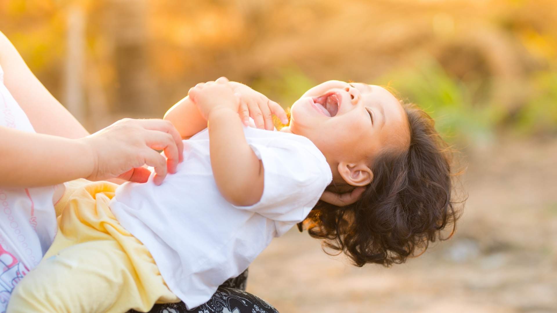 child laughing full of joy