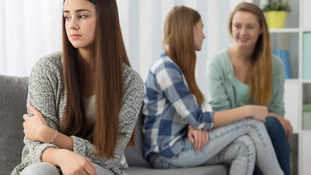 girl rejected by friends