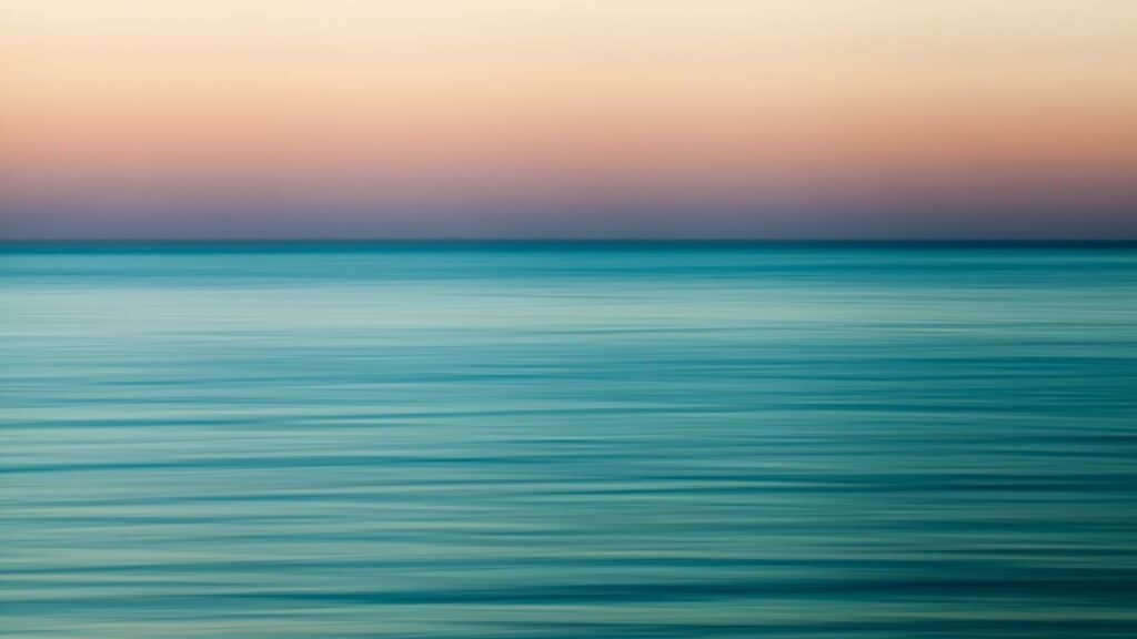 calm waters represents the peace you find with God