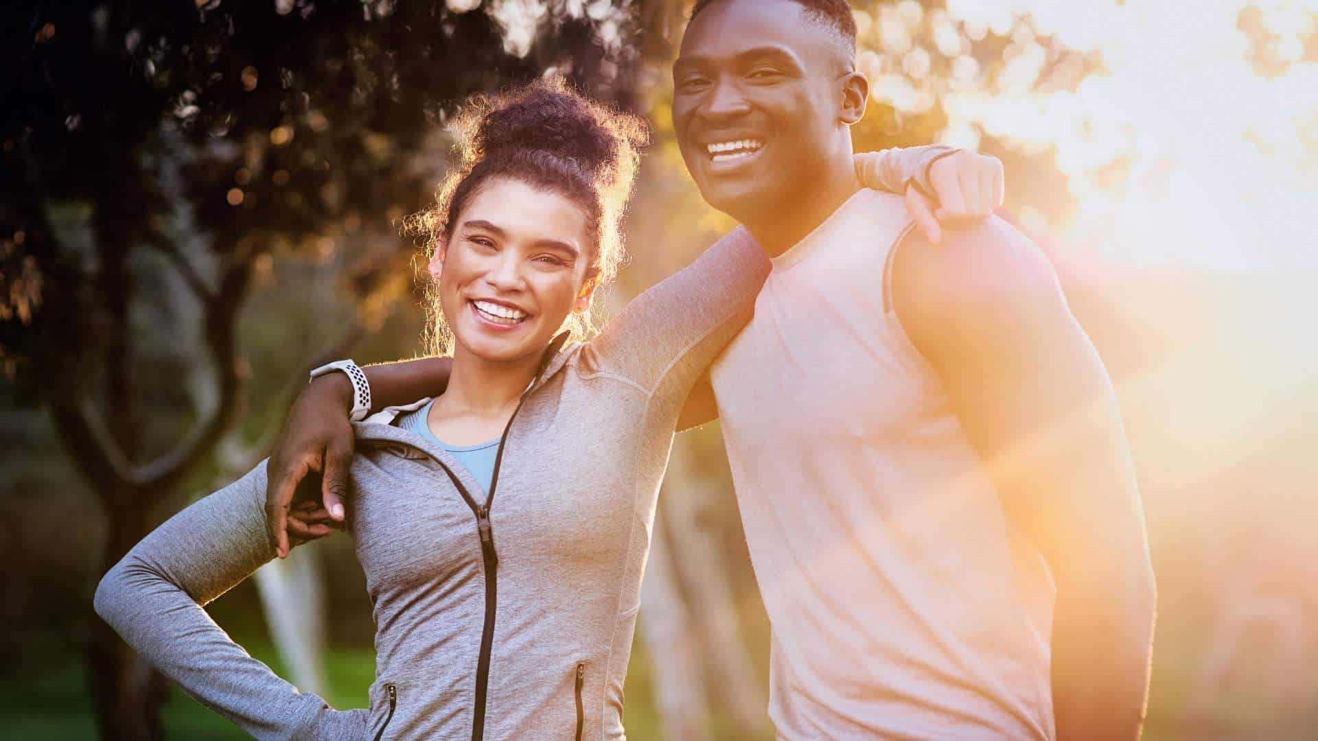 girl and man in good health