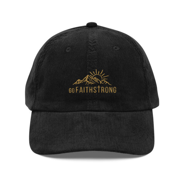 GoFaithStrong Logo Vintage corduroy cap