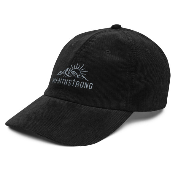 GoFaithStrong Logo Vintage corduroy cap - Image 3