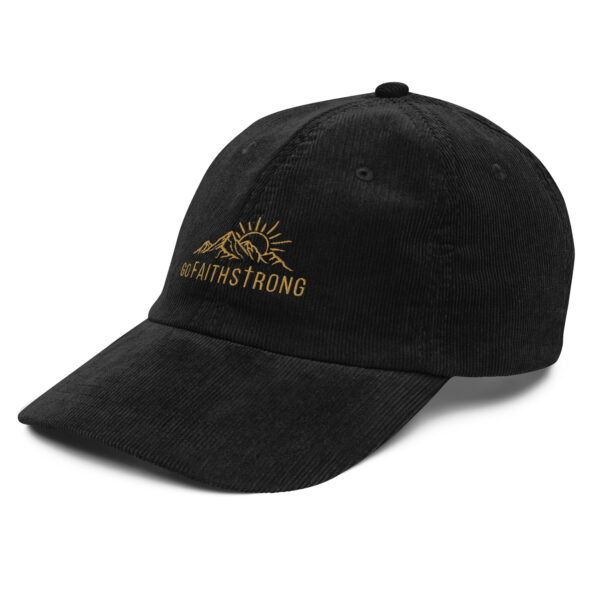 GoFaithStrong Logo Vintage corduroy cap - Image 3