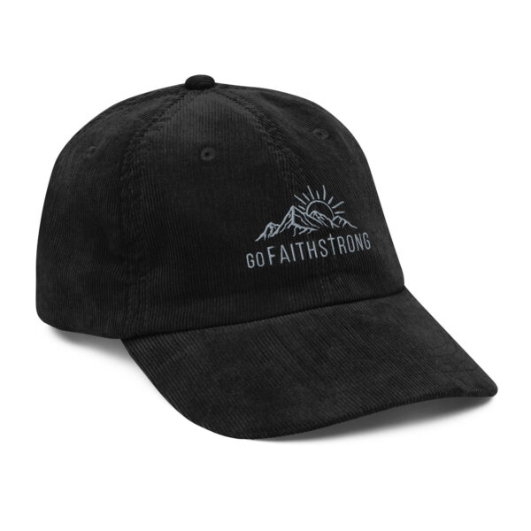 GoFaithStrong Logo Vintage corduroy cap - Image 4