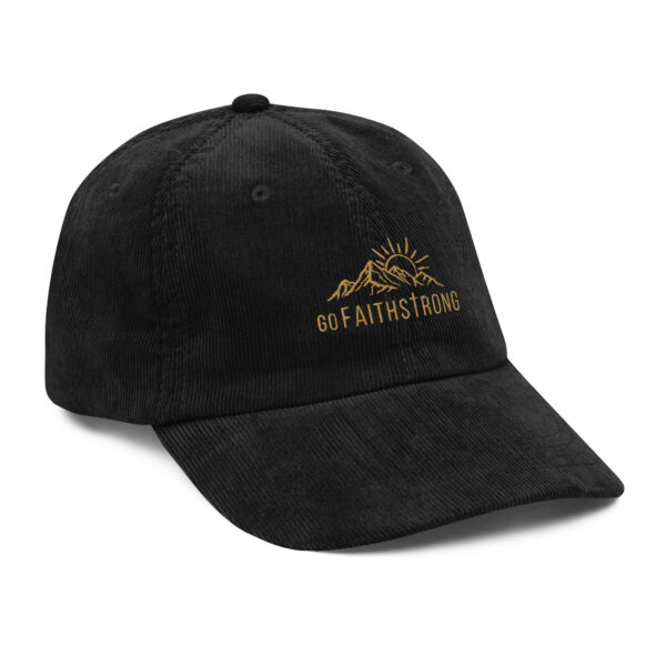 GoFaithStrong Logo Vintage corduroy cap - Image 4