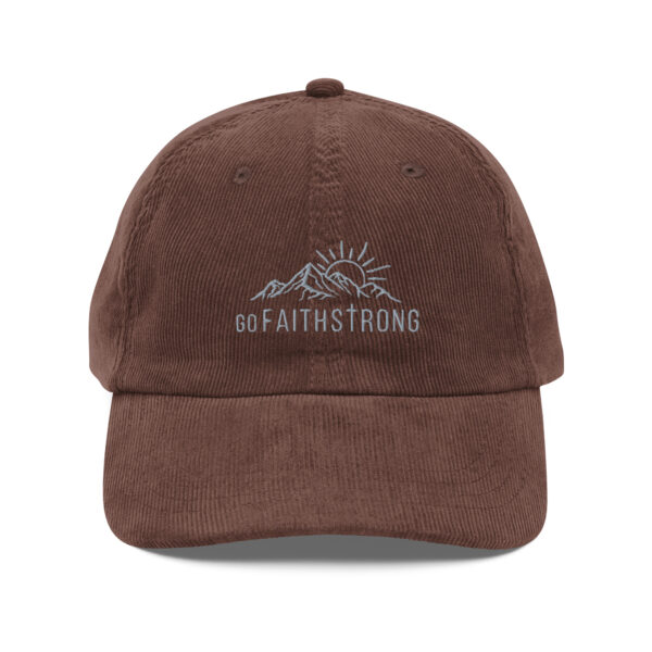 GoFaithStrong Logo Vintage corduroy cap - Image 9