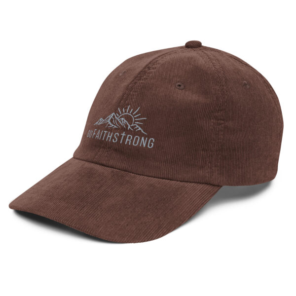 GoFaithStrong Logo Vintage corduroy cap - Image 11