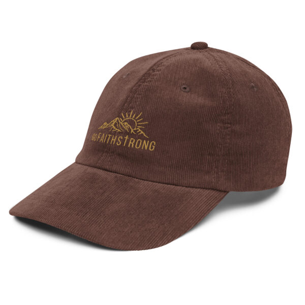 GoFaithStrong Logo Vintage corduroy cap - Image 11