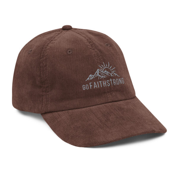 GoFaithStrong Logo Vintage corduroy cap - Image 12
