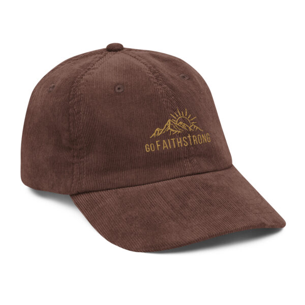 GoFaithStrong Logo Vintage corduroy cap - Image 12