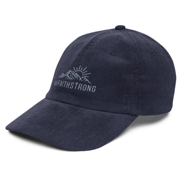 GoFaithStrong Logo Vintage corduroy cap - Image 7