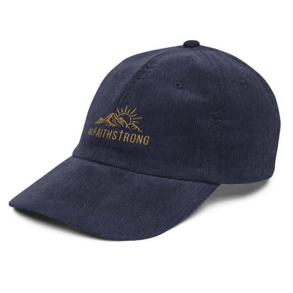 GoFaithStrong Logo Vintage corduroy cap - Image 7