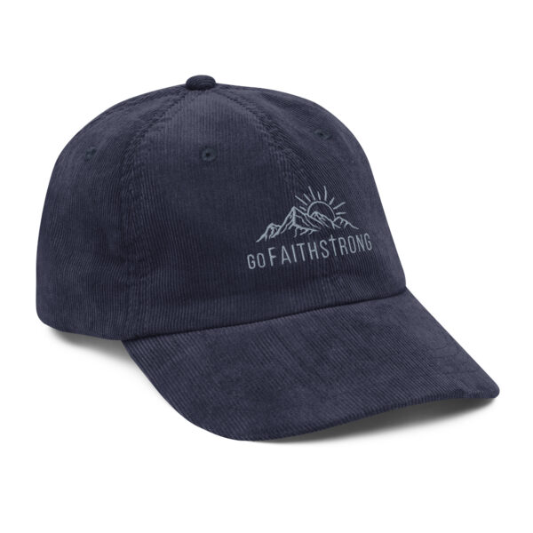 GoFaithStrong Logo Vintage corduroy cap - Image 8