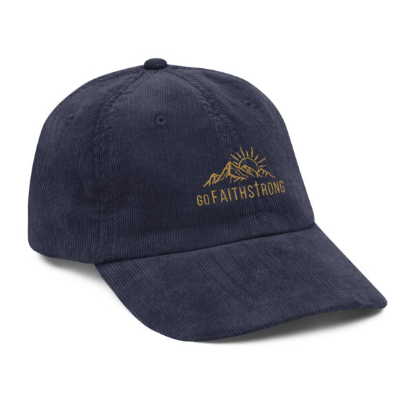 GoFaithStrong Logo Vintage corduroy cap - Image 8
