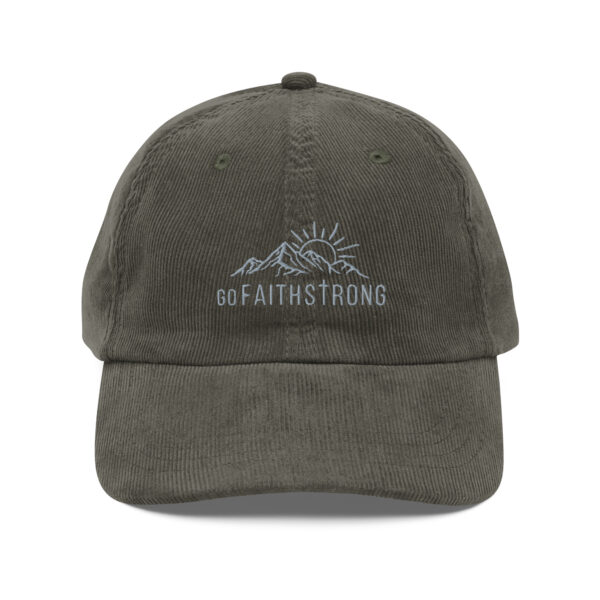 GoFaithStrong Logo Vintage corduroy cap - Image 13