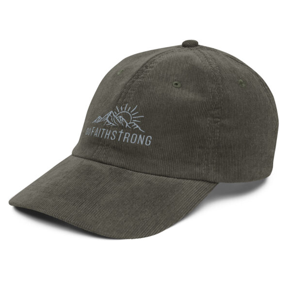 GoFaithStrong Logo Vintage corduroy cap - Image 15