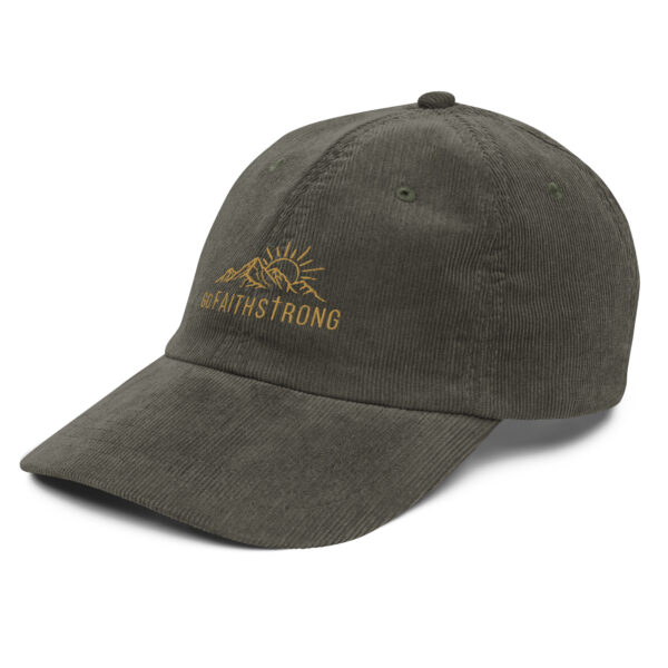 GoFaithStrong Logo Vintage corduroy cap - Image 15