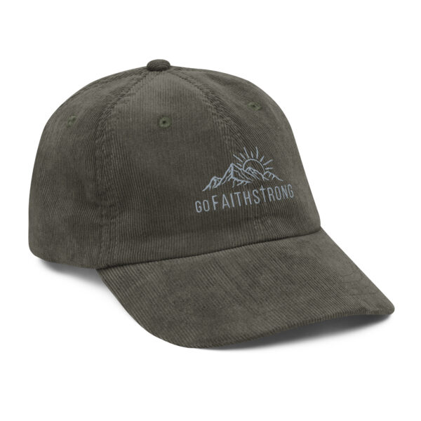 GoFaithStrong Logo Vintage corduroy cap - Image 16