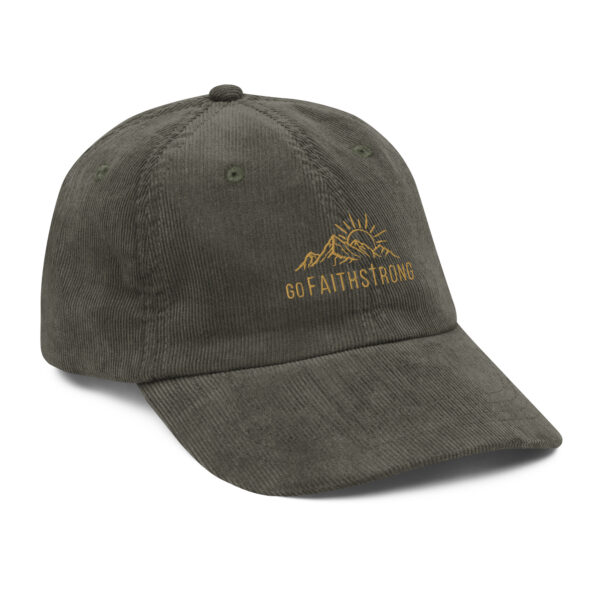 GoFaithStrong Logo Vintage corduroy cap - Image 16