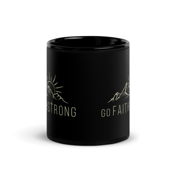GFS Tan Logo Black Glossy Mug - Image 3