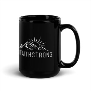 GFS Logo Black Glossy Mug