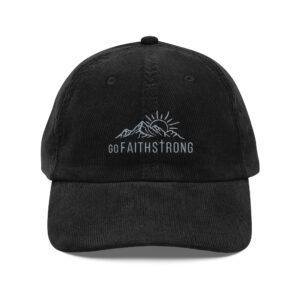 GFS gray logo vintage corduroy cap