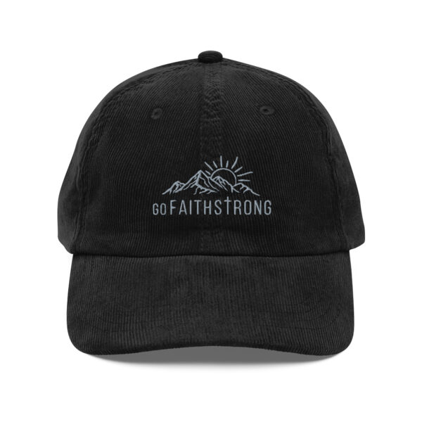 GFS gray logo vintage corduroy cap