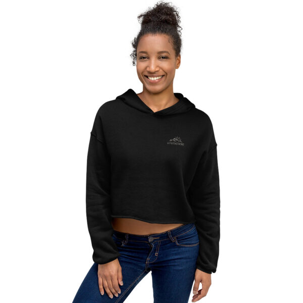 Real Love Woman's Crop Hoodie - Image 2