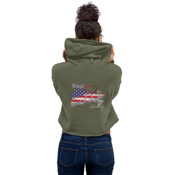 Real Love Woman's Crop Hoodie
