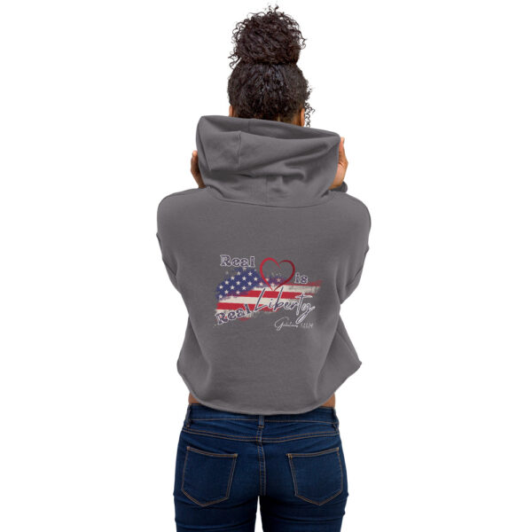 Real Love Woman's Crop Hoodie - Image 6