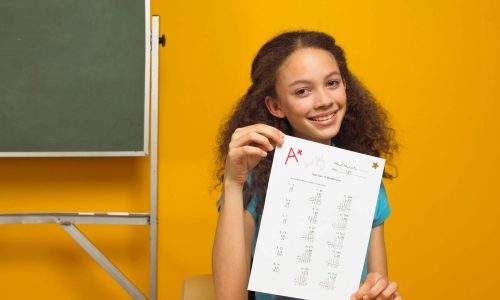 Girl in classroom