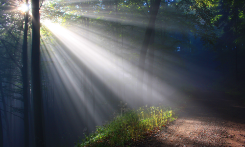God's presence glowing