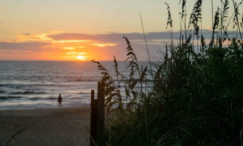 beach morning sunrise