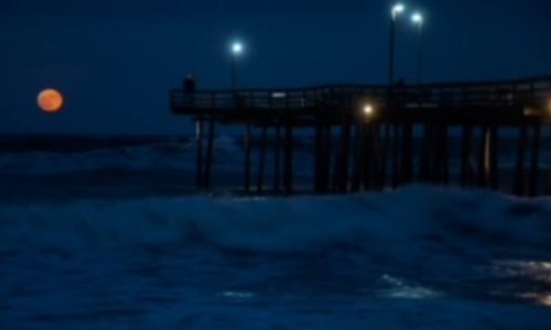 pier at night