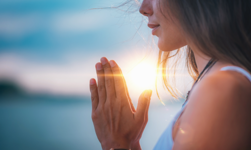 woman praying